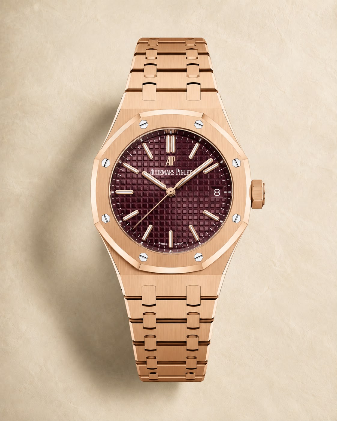Audemars Piguet Royal Oak Rose Gold – Burgundy Dial