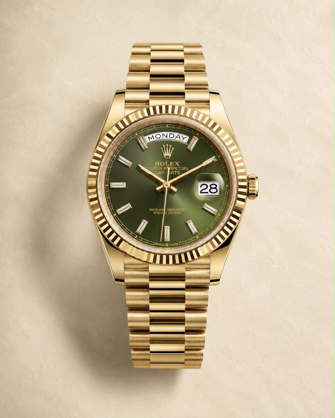 Rolex Day-Date 40 Yellow Gold – Green Dial