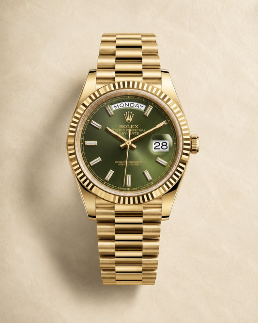 Rolex Day-Date 40 Yellow Gold – Green Dial